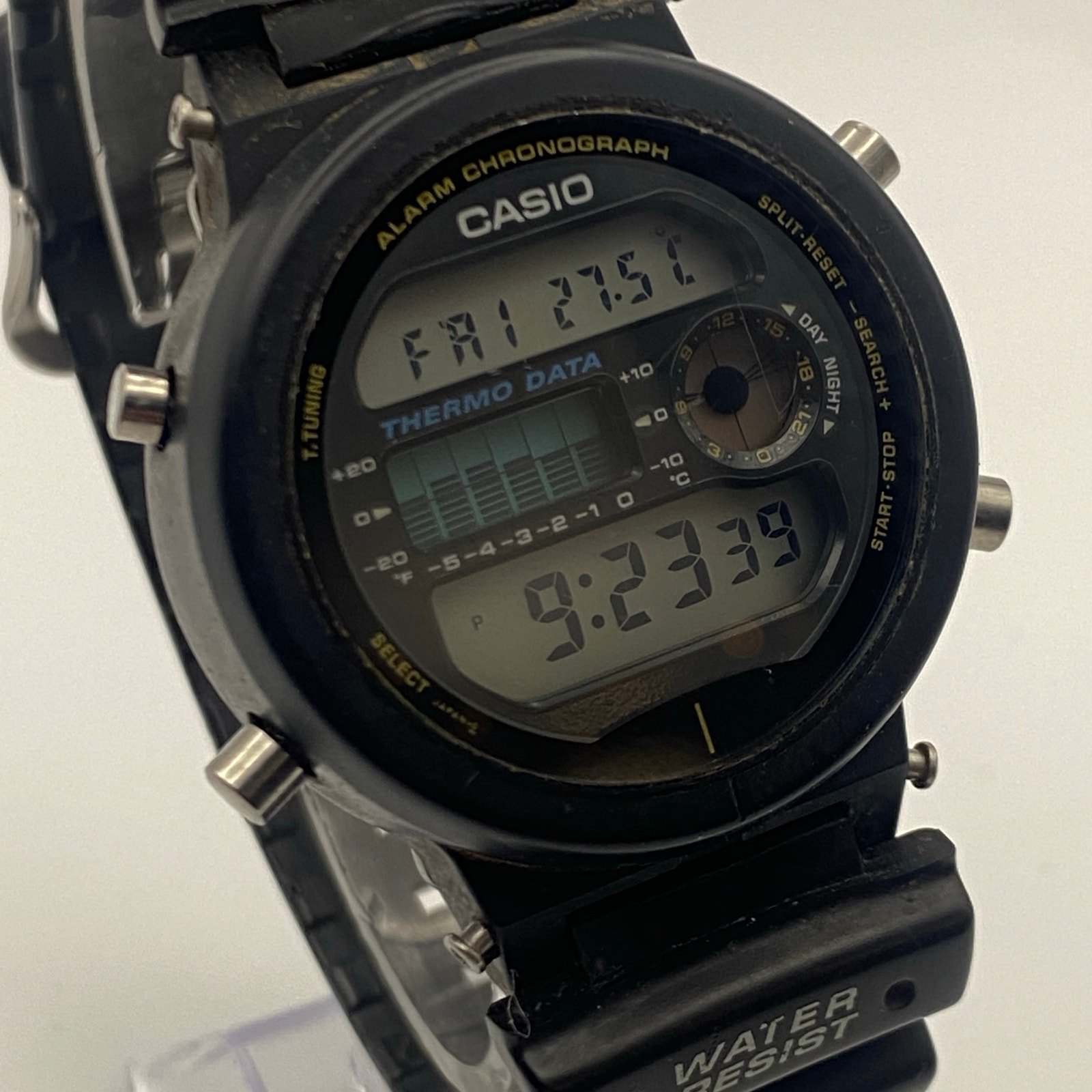 Vintage Casio GShock Dw6100 Thermo Data Wristwatch